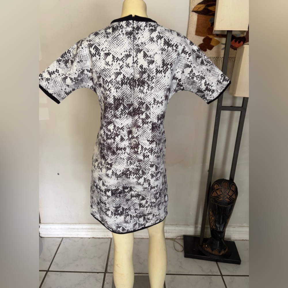 Escada Sport Monochrome Python Print Mini Dress S… - image 3